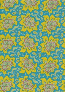 Tilda Fabrics - Bloomsville Flowermarket Sky 100517