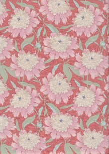 Tilda Fabrics - Gardenlife Coral Bowl Peony 100307