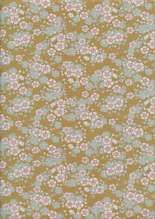 Tilda Fabrics - Woodland 100297 Aster Olive