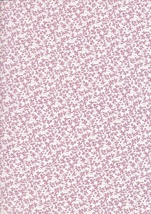 Tonal Sprig - Dusky Pink On White