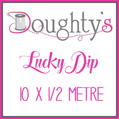 Lucky Dip Parcel - 10 x 1/2 Metre Stars, Spots & Stripes