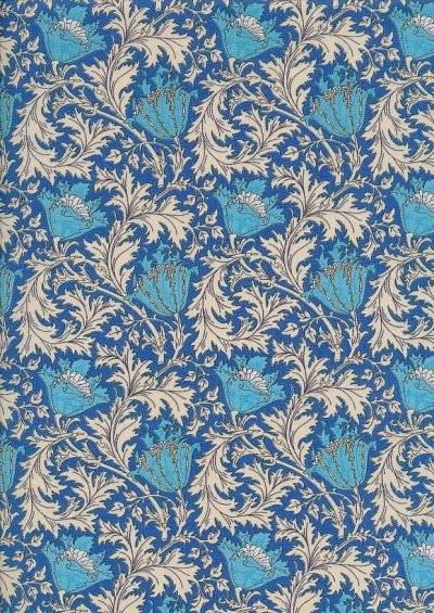 Pima Cotton Lawn - Blue Deco