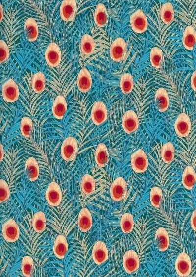 Pima Cotton Lawn - Turquoise Peacock