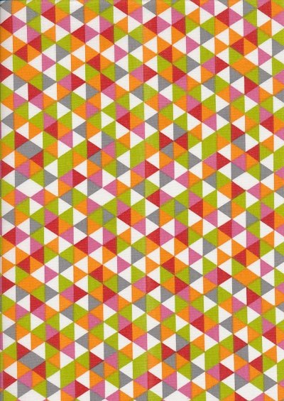 Je Ne Sais Quoi - Geometric Triangle Pink & Green