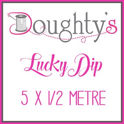 Lucky Dip Parcel - 5 x 1/2 Metre Stars, Spots & Stripes