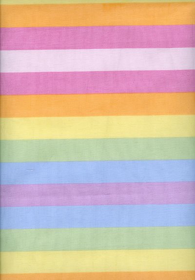 Pastel Rainbow Stripes - Really Useful Fabrics