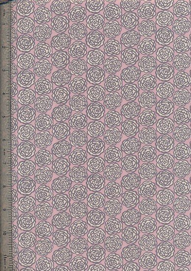 Liberty Fine Corduroy Floral - Pink With Grey Robe
