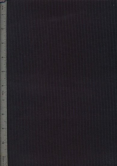 Moleskin Pinstripe - Black With Grey Stripe 2