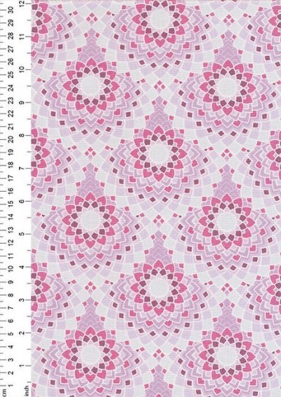 Ginger Lilly Studio - Lotus Pink Overlap Spirograph Flower