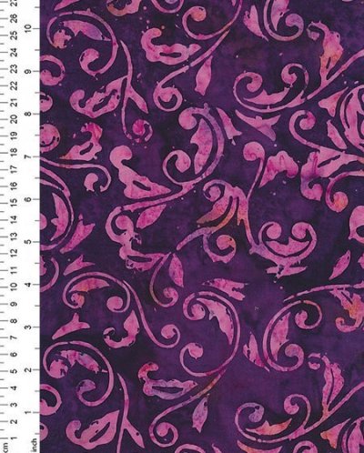 Fabric Freedom Bali Batik - Purple 3
