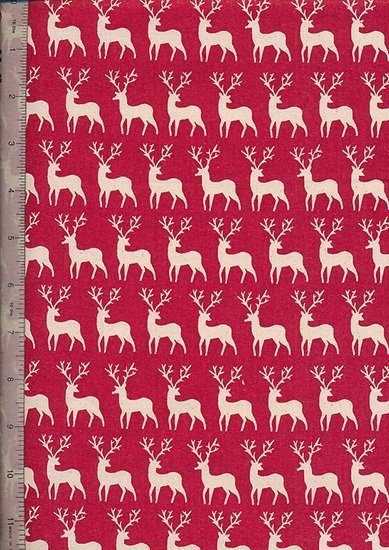 John Louden Scandi Christmas - Cream On Red J