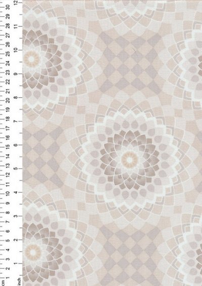 Ginger Lilly Studio - Lotus Taupe Spirograph Flower