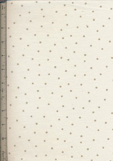 Novelty Jersey Fabric - Cream Spot