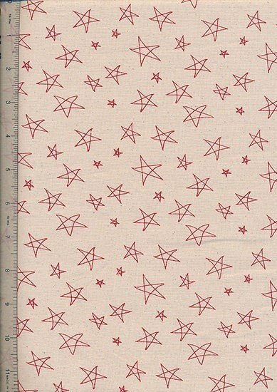 John Louden Scandi Christmas - Red On Cream N