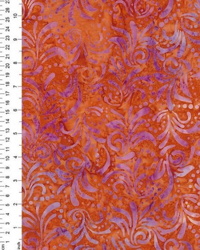 Fabric Freedom Bali Batik - Orange 3