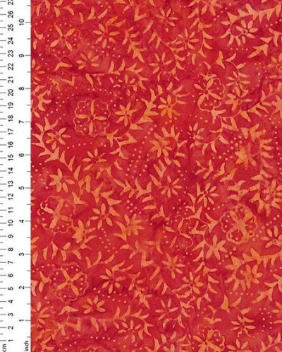 Fabric Freedom Bali Batik - Orange 4