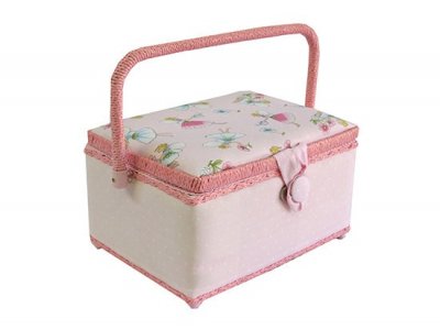 Medium Sewing Box - Pink Fairies GB1097