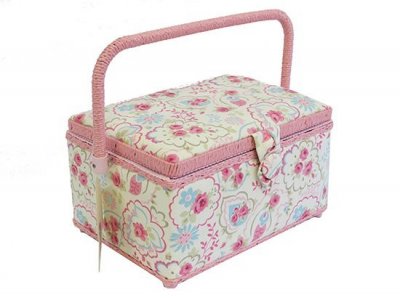 Medium Sewing Box - Pink Rose GB1138