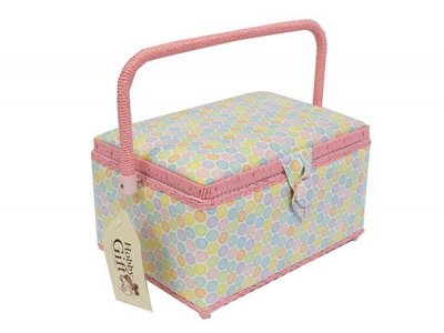 Medium Sewing Box -Pastel Dots GB1295