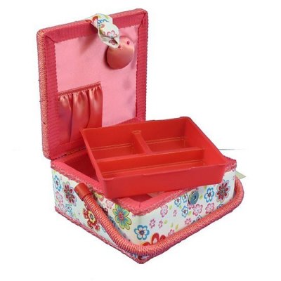 Small Sewing Box - Pink Floral GB1045