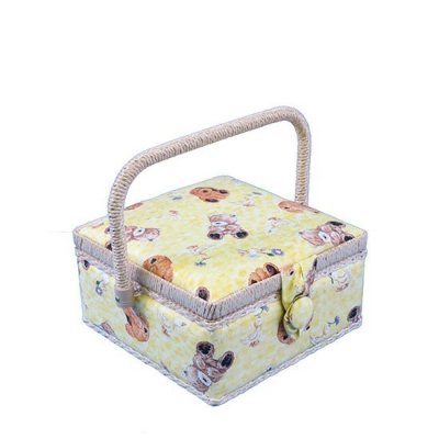 Small Sewing Box - Yellow Teddies GB1088