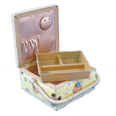 Small Sewing Box - Yellow Teddies GB1088
