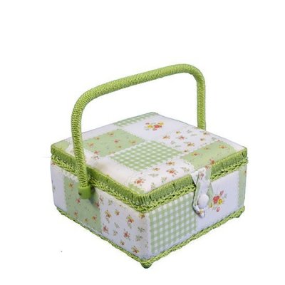 Small Sewing Box - Green Patchwork MVS/08