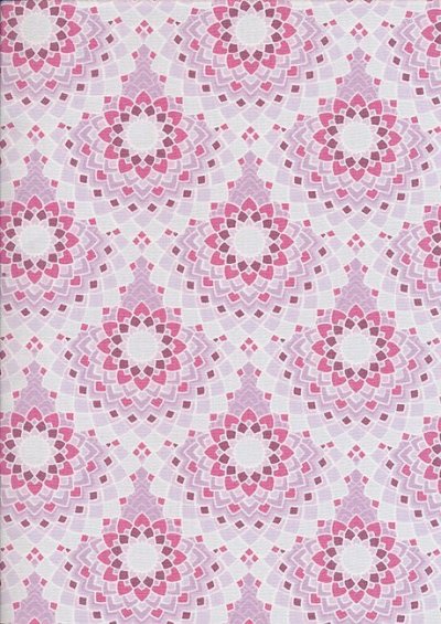 Ginger Lilly Studio - Lotus Pink Overlap Spirograph Flower