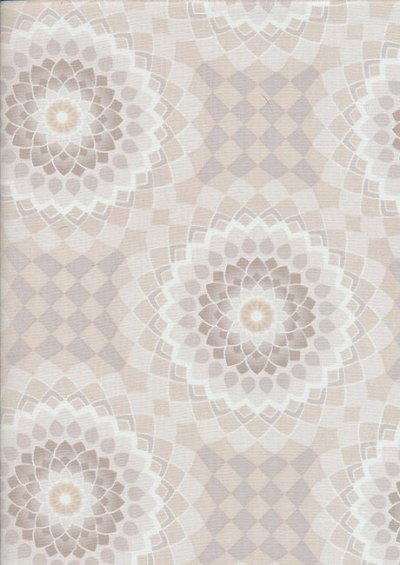 Ginger Lilly Studio - Lotus Taupe Spirograph Flower