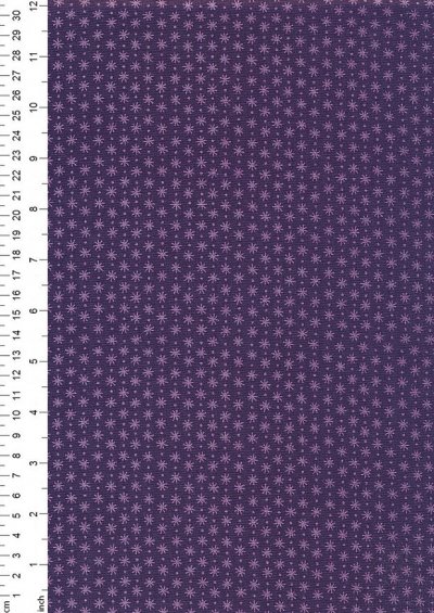 Andover Fabrics Gilded Designs By Lizzy House & Lonni Rossi - Stars On Purple