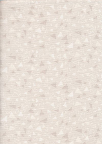 Andover Fabrics Gilded Designs By Lizzy House & Lonni Rossi - Triangles Taupe