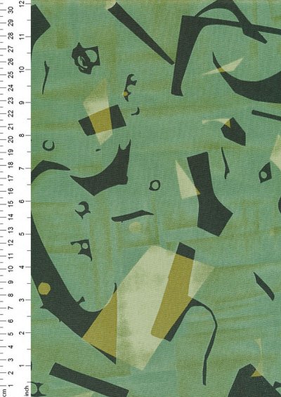 Andover Fabrics Print Making By Lizzy House - Picadilly Green