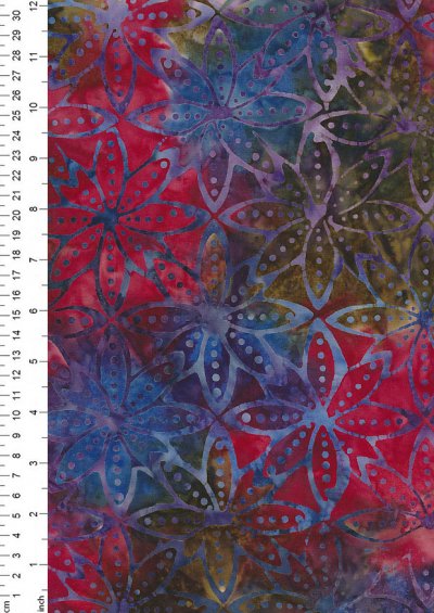 Fabric Freedom Bali Batik Stamp - Pink 166/B