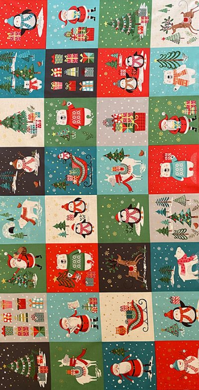 Makower Christmas Panel - Let It Snow