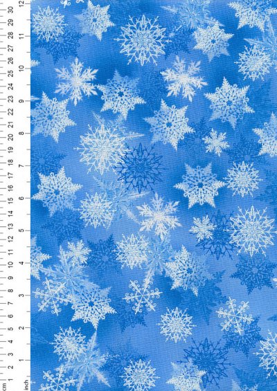 Benartex Christmas Pearlescent Overprint  - Winter's Pearl 7750 Col50