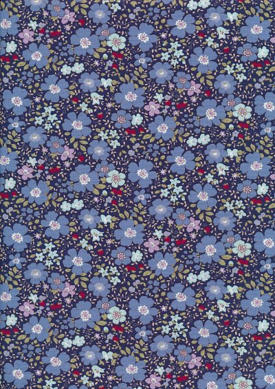 Rose & Hubble - Quality Cotton Print CP-0839 Navy