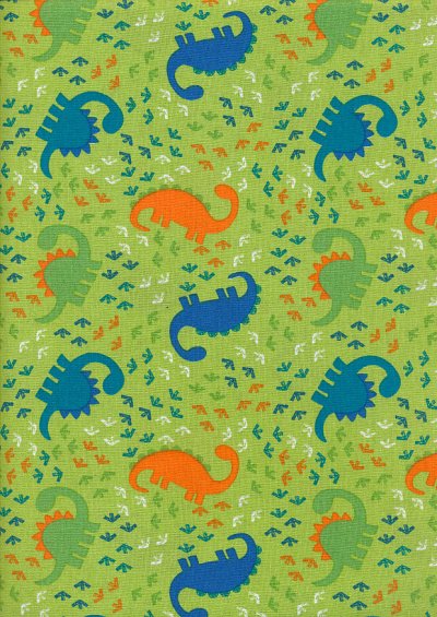 Craft Cotton Co - Dinosaur Adventure Dinosaur Feet Green