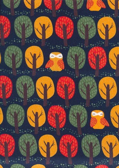 Craft Cotton Co - Foxy Fall Trees and Birds