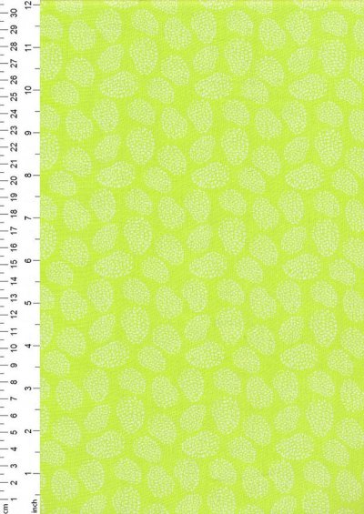 Craft Cotton Floral Sketch - Textured Lime
