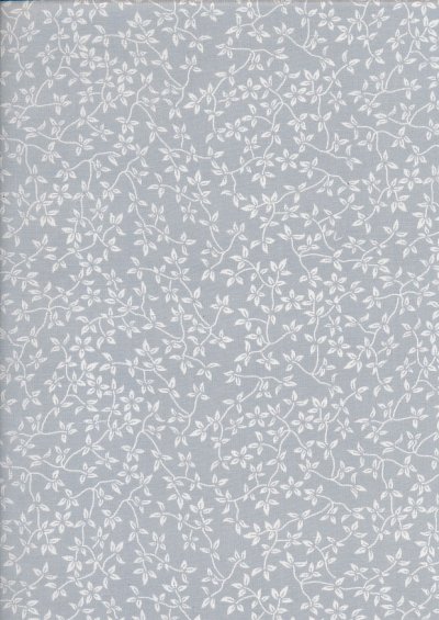 Craft Cotton Floral Sketch - Sprig Grey