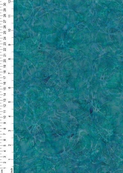 Doughty's Exclusive Bali Batik - Ripples Blue On Turquoise