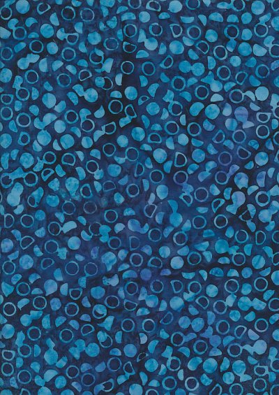 Doughty's Exclusive Bali Batik - Pods Turquoise On Blue
