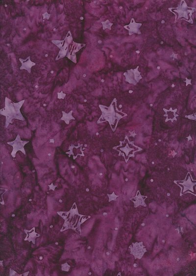 Doughty's Exclusive Bali Batik - Stars Purple