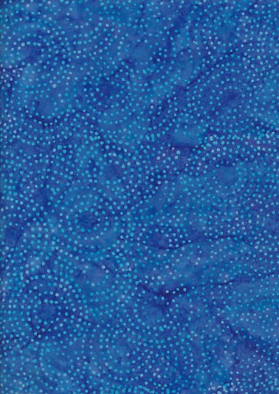 Doughty's Exclusive Bali Batik - Aboriginal Dots Turquoise On Blue