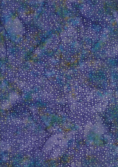Doughty's Exclusive Bali Batik - Scattered Pebbles Violet & Blue