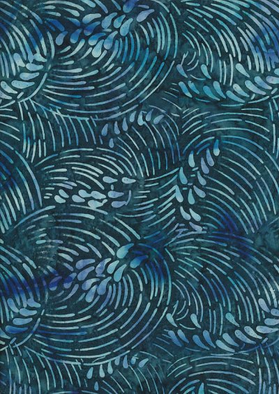 Doughty's Exclusive Bali Batik - Whirlpools Dark Blue