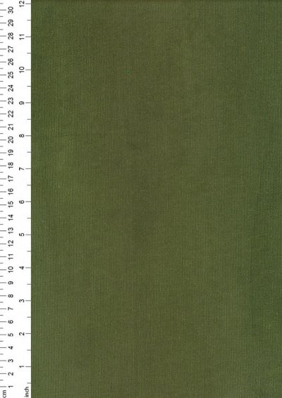 Plain Cotton Needlecord - Olive