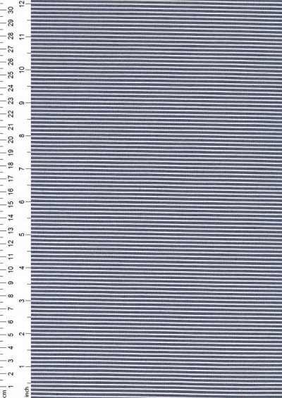 Cotton Poly Spandex Vertical Pin Stripe - Blue & White