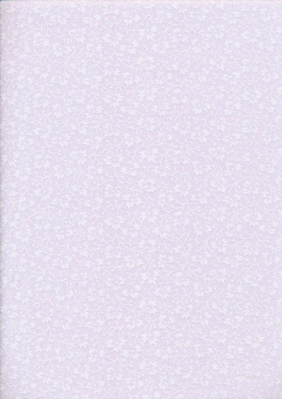 Poly Cotton Print - Floral Lilac