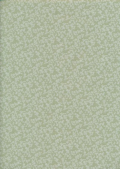 Poly Cotton Print - Ditsy Floral Sage